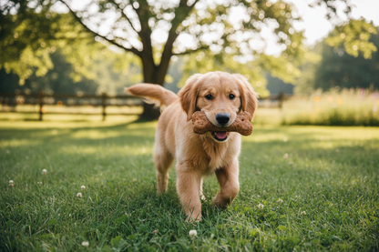 dog with beef biscuit